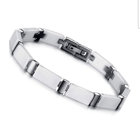 Ref.7758 Bracelet céramique et acier